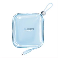   Joyroom JR-L003 Jelly Powerbank 10000mAh cu cablu Lightning 22,5W - albastru