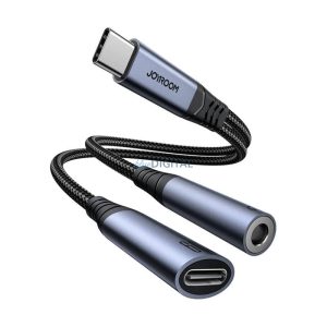 Joyroom SY-C02 Type-C - Adaptor jack tip C/3,5 mm - negru