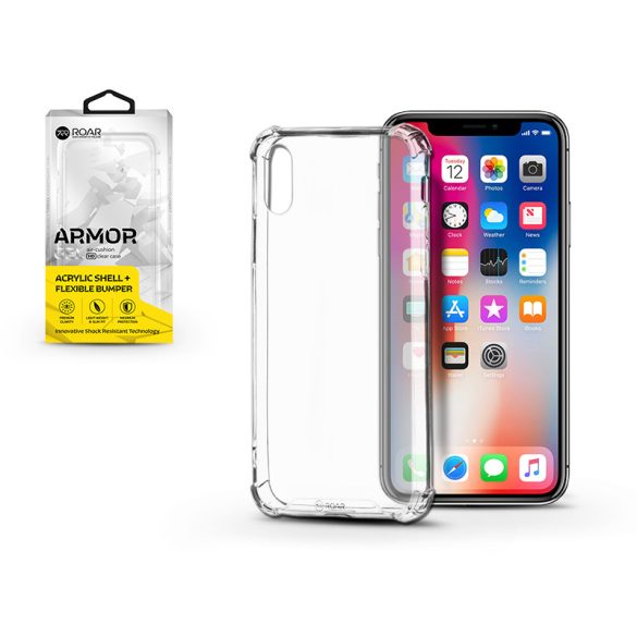 Apple iPhone X/XS Silicon Husă spate - Roar Armor Gel - Transparent