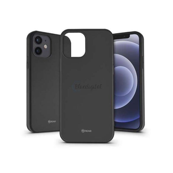 Husa din silicon Apple iPhone 12/12 Pro - Roar All Day Full 360 - neagra