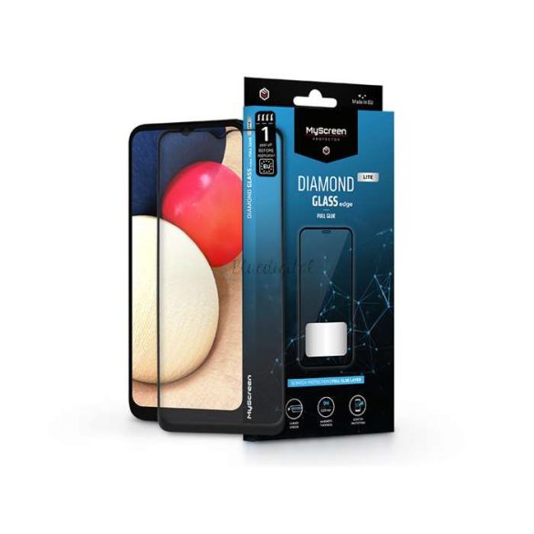 Samsung A025F Galaxy A02s/A02/M02/M02s folie de protecție pentru ecran din Folie securizată - MyScreenprotecțieDiamond sticlă Lite Edge2.5D Full Glue - negru