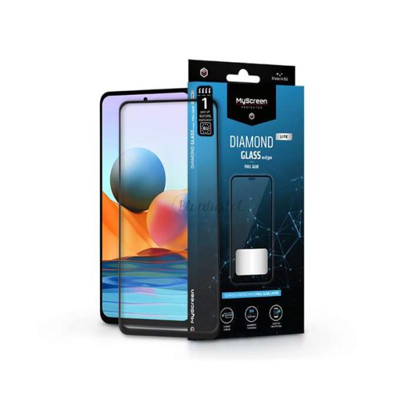 Xiaomi Redmi Note 10 Pro/10 Pro Max folie de protecție a ecranului din Folie securizată - MyScreen protecțieDiamond sticlă Lite Edge2.5D Full Glue - negru