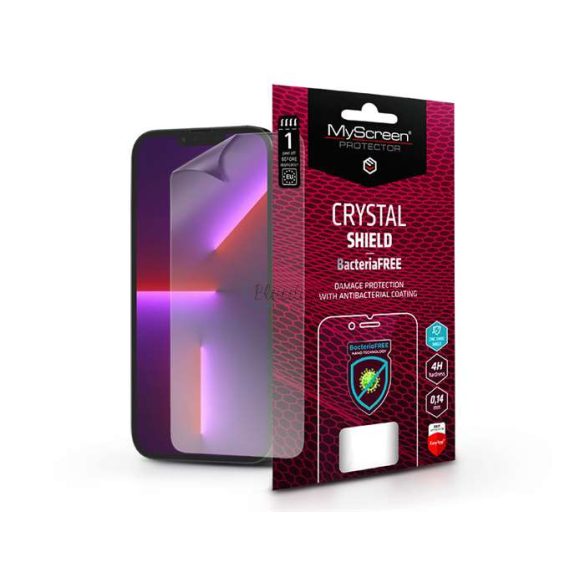 Protector de ecran Apple iPhone 13 Pro Max/14 Pro Max/14 Plus - MyScreen Protector Crystal Shield BacteriaFree - 1 buc/pachet - transparent