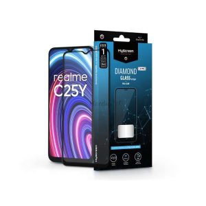 Realme C25/C25Y folie de protecție pentru ecran din Folie securizată - MyScreen protecțieDiamond sticlă Lite Edge2.5D Full Glue - negru