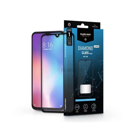 Protector de ecran din sticla securizata Xiaomi Mi 9 SE - MyScreen Protector Diamond GlassLite Edge2.5D Full Glue - negru