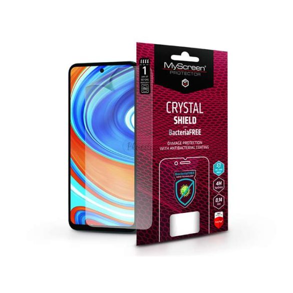 Protector de ecran Xiaomi Redmi Note 9 Pro/Note 9S/Mi 10T Lite - Protector MyScreen Crystal Shield BacteriaFree - 1 buc/pachet - transparent