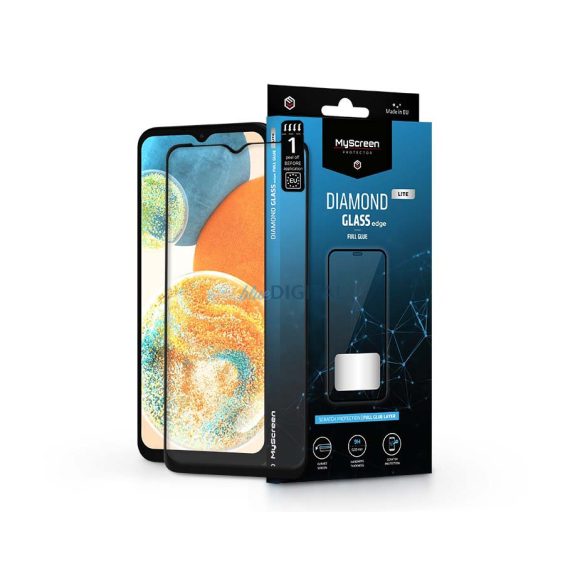 Protector de ecran din sticlă securizată Samsung A236U Galaxy A23 5G/A23 4G/M23/M33 - MyScreen Protector Diamond Glass Lite Edge2.5D Full Glue - negru