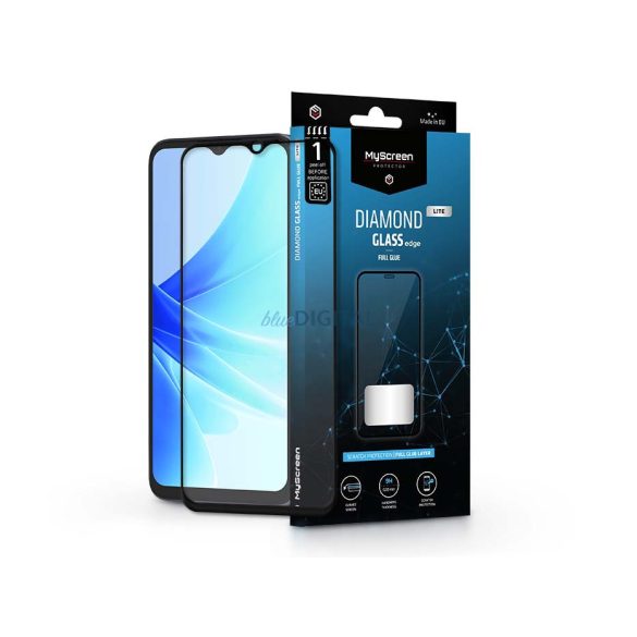 Oppo A57 4G/A57 5G/A57s Folie protecție ecran din Folie securizată - MyScreen protecțieDiamond sticlă Lite Edge2.5D Full Glue - Negru