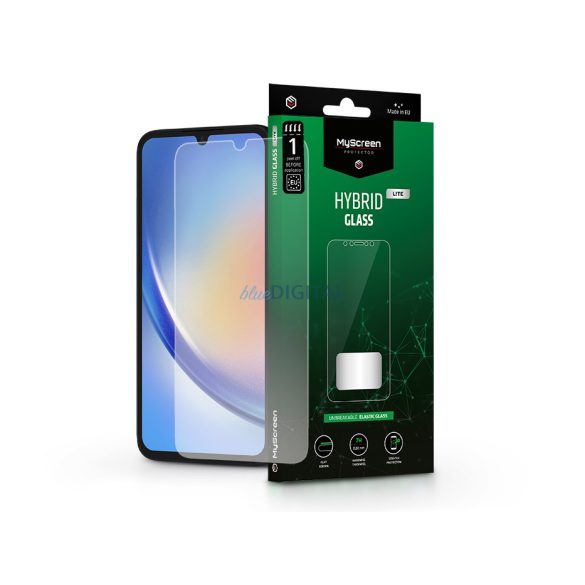 Samsung SM-A346 Galaxy A34 5G Protecție de ecran din sticlă flexibilă - MyScreen protecțieHybrid sticlă Lite - Transparent