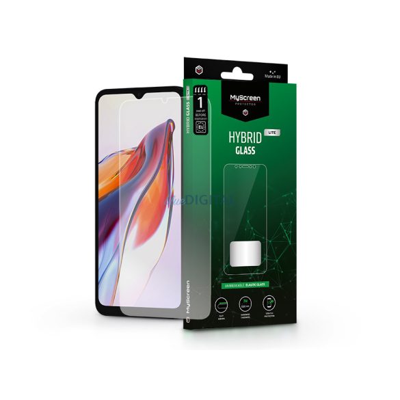 Xiaomi Redmi 12C Folie protecție ecran din sticlă flexibilă - MyScreen protecțieHybrid sticlă Lite - transparent