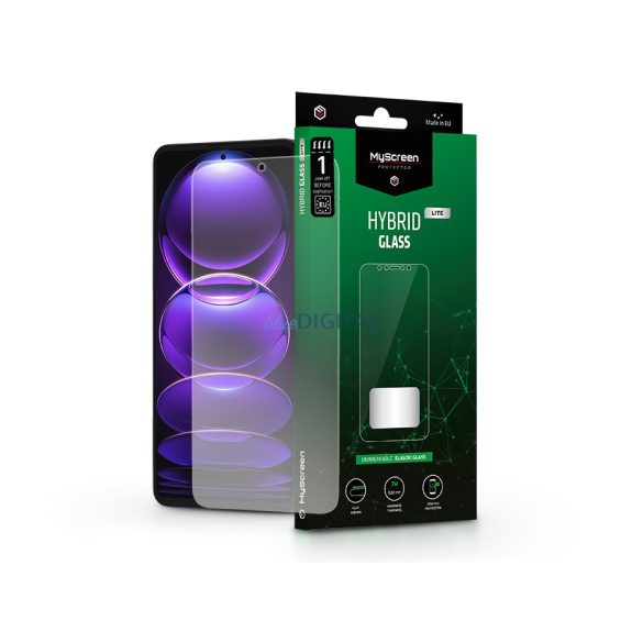 Xiaomi Redmi Note 12 Pro 5G Folie protecție ecran din sticlă flexibilă - MyScreen protecțieHybrid sticlă Lite - Transparent