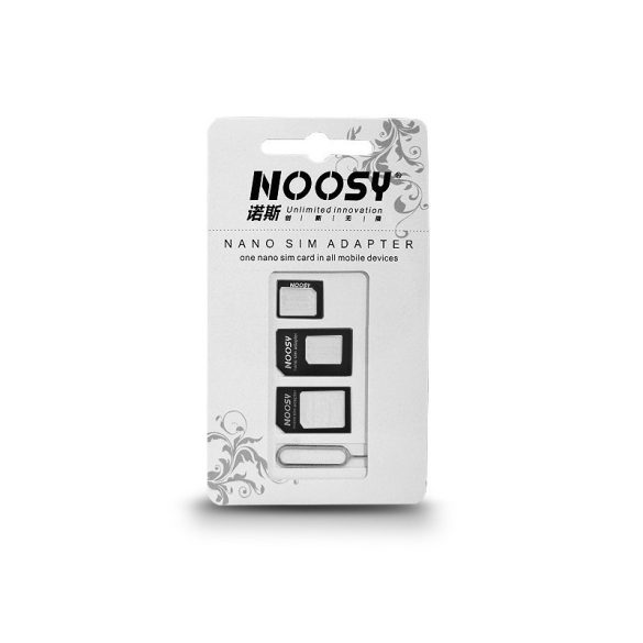 Adaptor pentru cartele Nano și Micro SIM (3 în 1) cu instrument de îndepărtare
