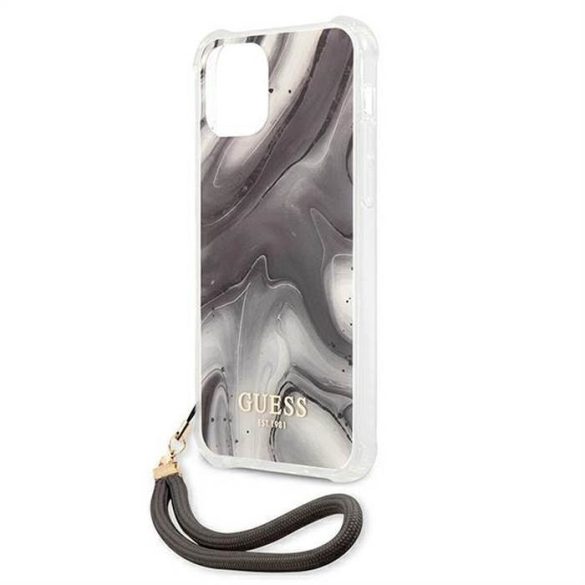 Husă originală GUESS GUHCP12SKSMAGR pentru iPhone 12 MINI (Colecția Marmură / gri)