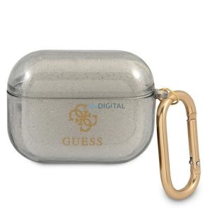 Guess GUAPUCG4GK Geantă Glitter Collection AirPods Pro - negru