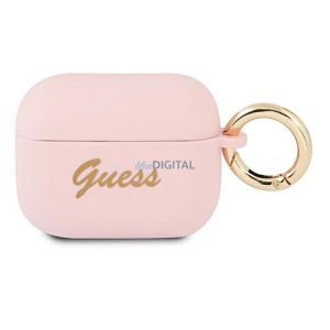 Guess GUAPSSSI Silicon Vintage Script Case AirPods Pro - roz