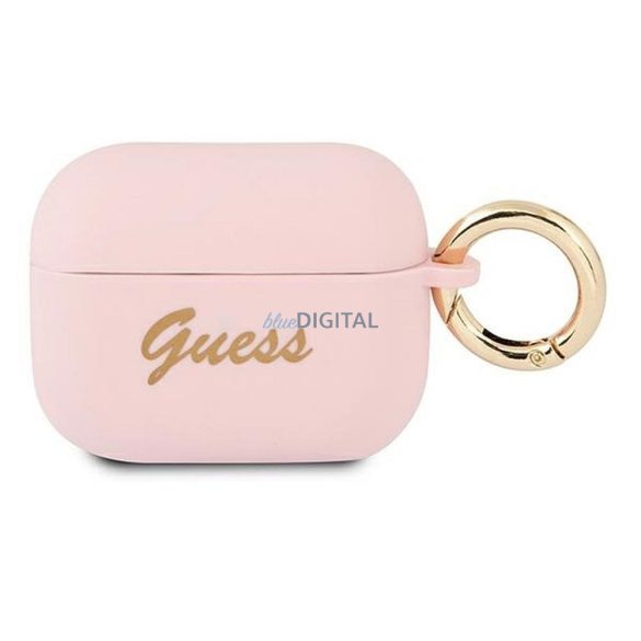 Guess GUAPSSSI Silicon Vintage Script Case AirPods Pro - roz
