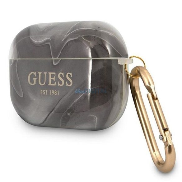 Guess GUAPUNMK Marble Collection husă AirPods Pro - negru