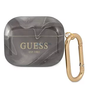 Guess GUA3UNMK Geantă Marble Collection AirPods 3 - negru