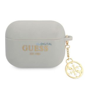 Guess GUAPLSC4EG Silicon Charm 4G Collection caz AirPods Pro - gri