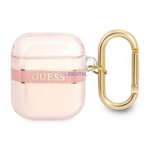 Guess GUA2HHTSP Curea Collection caz AirPods 1/2 - roz