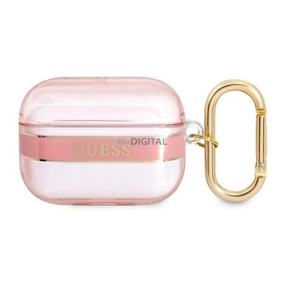 Guess GUAPHHTSP Curea Collection carcasă AirPods Pro - roz