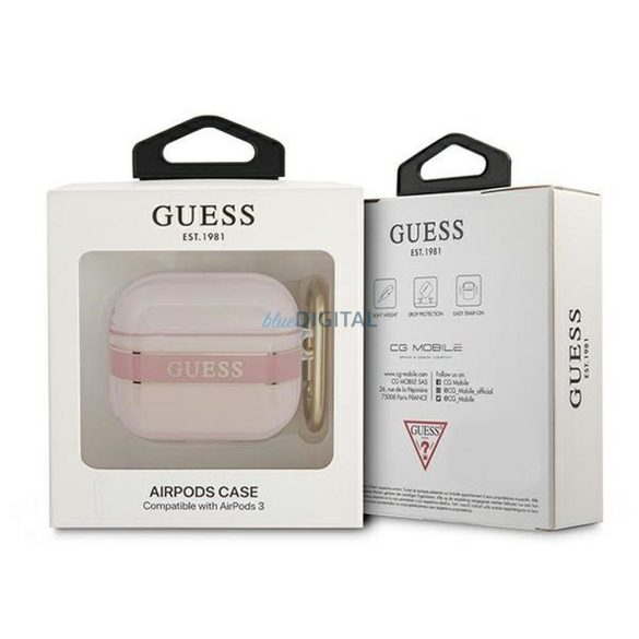 Guess GUA3HHTSP Curea Collection carcasă AirPods 3 - roz