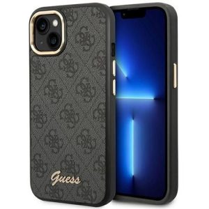Husă GUESS pentru IPHONE 13 / 14 / 15 GUHCP14SHG4SHK (4G Vintage Gold Logo) neagră