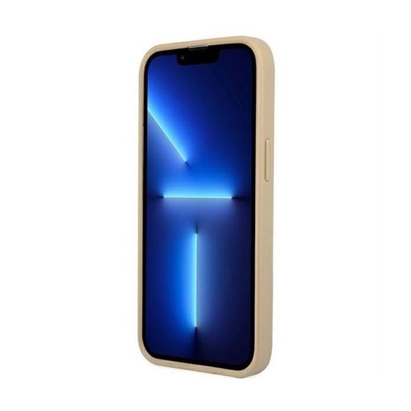Husa GUESS pentru IPHONE 13 / 14 / 15 GUHCP14SPSATLE (SaffianoTriangle Logo) bej
