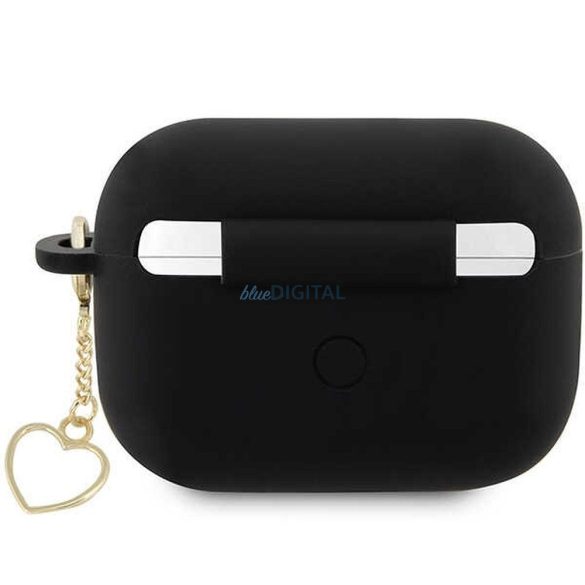 Guess GUAP2LSCHSK Silicon Charm Heart Collection caz AirPods Pro 2 - negru