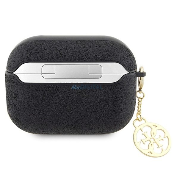 Guess GUAP2GLGSHK Glitter Flake 4G Charm carcasă AirPods Pro 2 - negru
