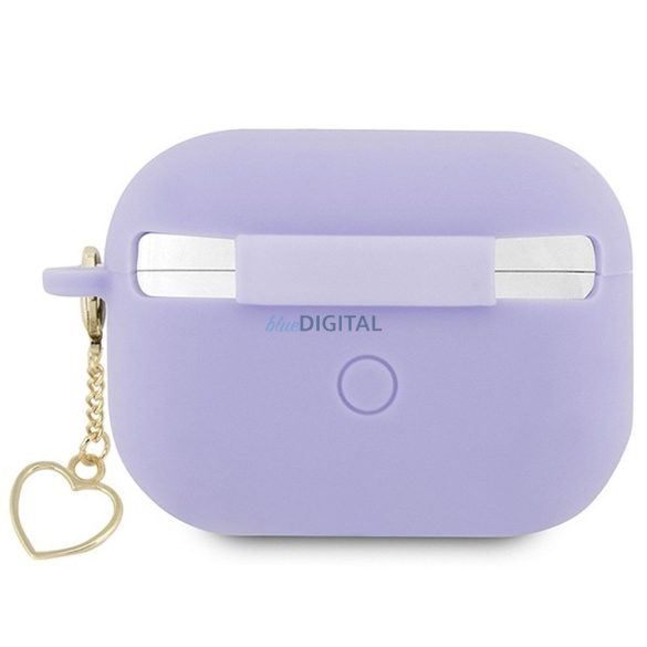 Guess GUAP2LSCHSU Silicon Charm Heart Collection caz AirPods Pro 2 - violet