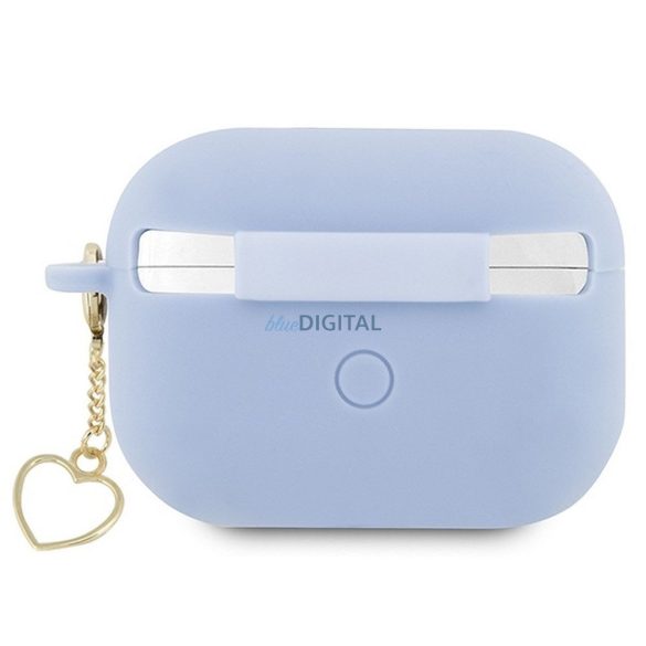 Guess GUAP2LSCHSB Silicon Charm Heart Collection caz AirPods Pro 2 - albastru