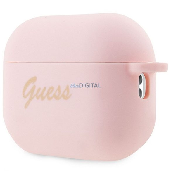 Guess GUAP2LSCHSP Silicon Charm Heart Collection carcasă AirPods Pro 2 - roz