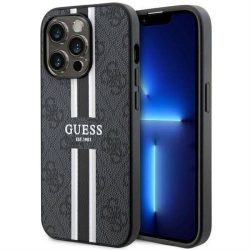   HUSĂ! - Husă originală GUESS GUHMP14XP4RPSK pentru iPhone 14 PRO MAX (Magsafe 4G Printed Stripes / negru)