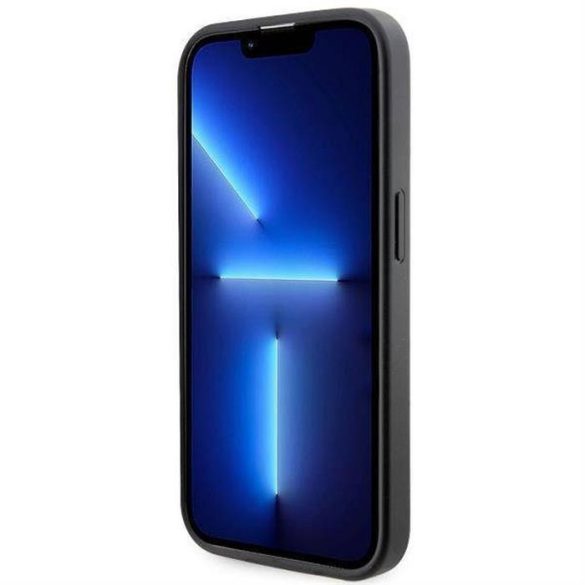 Husă originală GUESS GUHMP14XP4RPSK pentru iPhone 14 PRO MAX (Magsafe 4G Printed Stripes / negru)