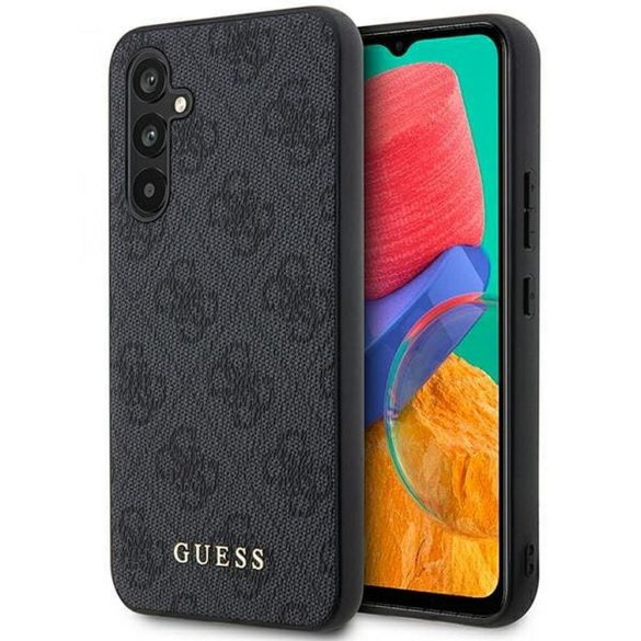 Carcasa originala GUESS GUHCSA54G4GFGR pentru Samsung A54 (4G Metal Gold Logo / gri)