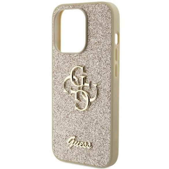 Husă originală GUESS GUHCP15XHG4SGD pentru iPhone 15 PRO MAX (Fixed Glitter Big 4G/aur)