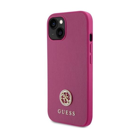 Husa GUESS pentru IPHONE 13 / 14 / 15 GUHCP15SPS4DGPP (Strass Metal Logo) roz