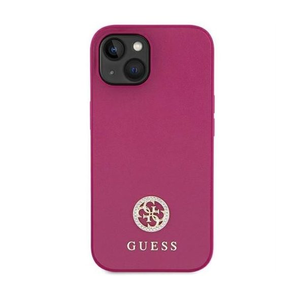 Husa GUESS pentru IPHONE 13 / 14 / 15 GUHCP15SPS4DGPP (Strass Metal Logo) roz