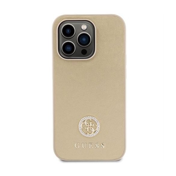 Husa GUESS pentru IPHONE 15 Pro GUHCP15LPS4DGPD (Strass Metal Logo) auriu