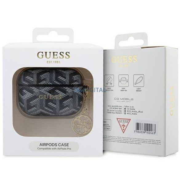 Guess GUAPPGCE4CK Carcasă GCube Charm AirPods Pro - negru