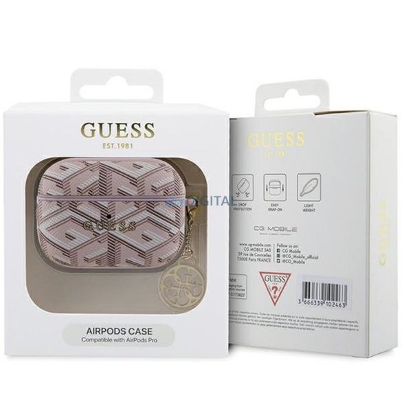 Guess GUAPPGCE4CP GCube Charm caz AirPods Pro - roz