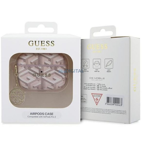 Guess GUAP2PGCE4CP GCube Charm caz AirPods Pro 2 - roz