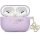 Guess GUAP2LECG4U Liquid Silicone Glitter Triangle Charm caz AirPods Pro 2 - violet Guess GUAP2LECG4U Liquid Silicone Glitter Triangle Charm caz AirPods Pro 2 - violet