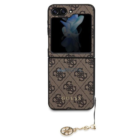 Husă originală GUESS GUHCZF5GF4GBR pentru Samsung Flip 5 (4G Charm / maro)