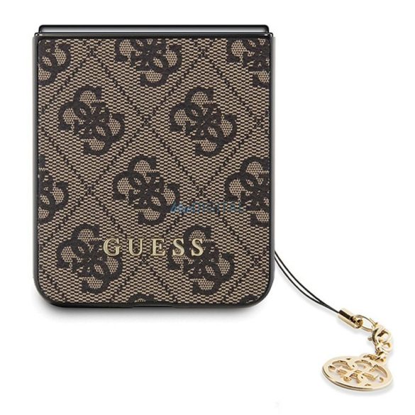 Husă originală GUESS GUHCZF5GF4GBR pentru Samsung Flip 5 (4G Charm / maro)
