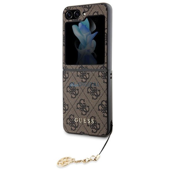 Husă originală GUESS GUHCZF5GF4GBR pentru Samsung Flip 5 (4G Charm / maro)