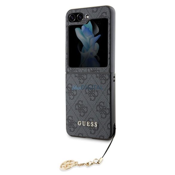 Husă originală GUESS GUHCZF5GF4GGR pentru Samsung Flip 5 (4G Charm / gri)