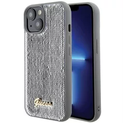   HUSĂ! - Husă GUESS pentru IPHONE 13 / 14 / 15 GUHCP15SPSFDGSS (Sequin Script Metal) argintie
