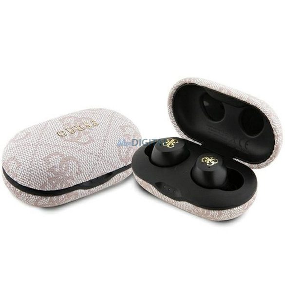 Guess GUTWSP4EGP 4G Metal TWS bluetooth căști fără fir ENC - roz